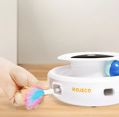 Interactive Cat Toy With Moving Led Light