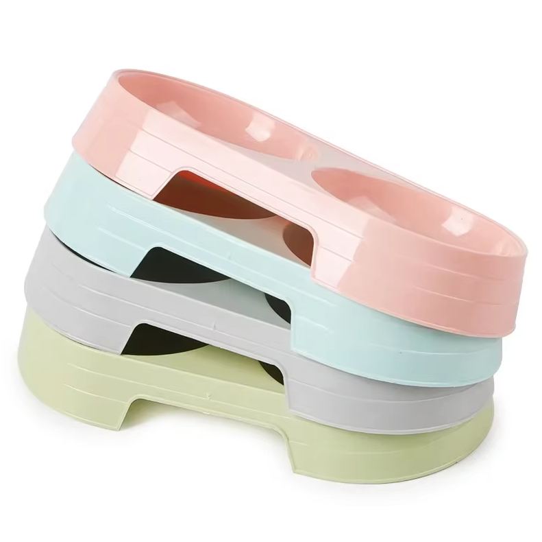 Double Plate Set For Dogs With Non - Slip Base