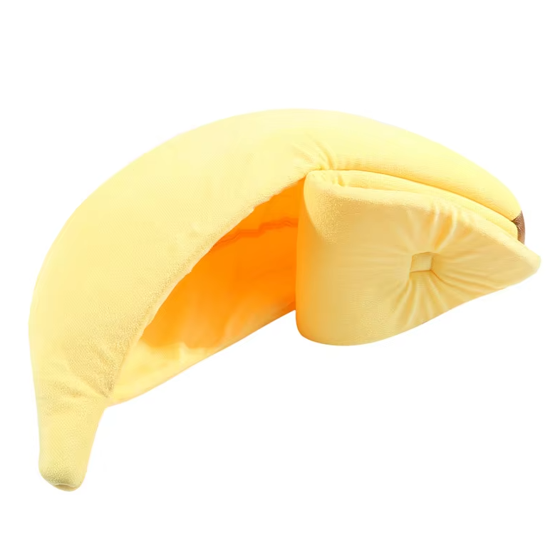 Banana - Shaped Pet Nest For Dogs And Cats - Comfortable Winter Bed For Pets