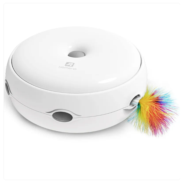 Interactive Cat Toy - Automatic Toy With Rainbow Fluffy Feather