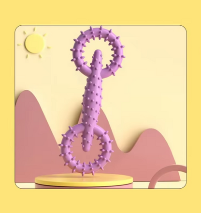 Bite Ring Dog Toy - Tooth Cleaning Chewing Pleasure