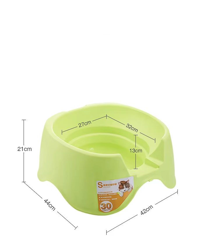 Cat Litter Tray With Scoop - Hygienic And Practical Cat Litter Tray Made Of Plastic