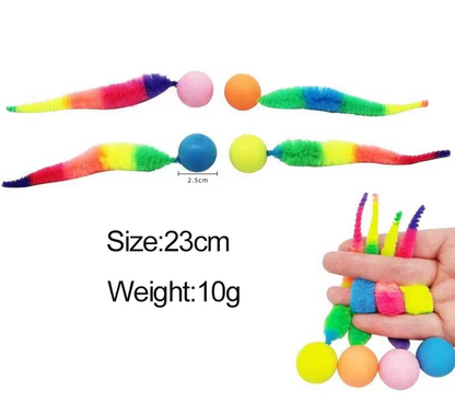 Interactive Cat Toy With Plush Tail And Ball