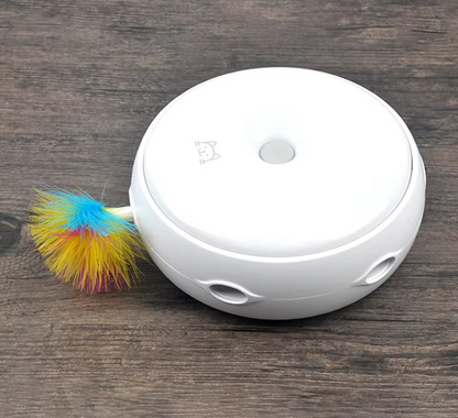 Interactive Cat Toy - Automatic Toy With Rainbow Fluffy Feather