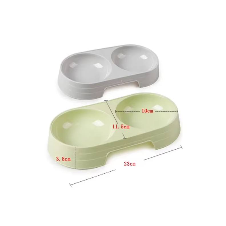 Double Plate Set For Dogs With Non - Slip Base
