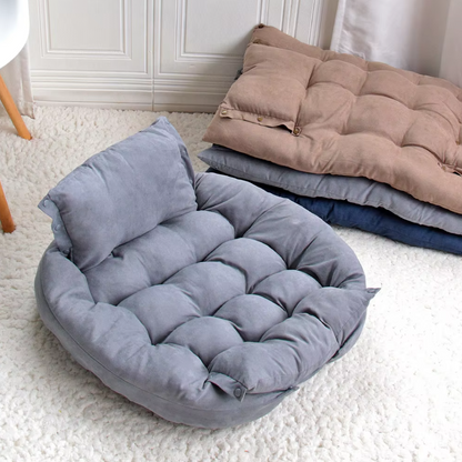 Cosy Dog Bed with Cushion - Soft Washable Pet Bed for Dogs Cats