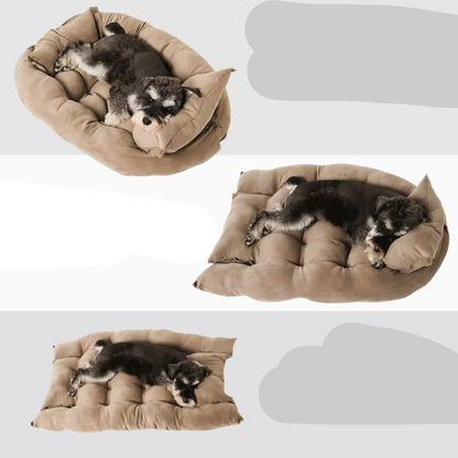 Cosy Dog Bed with Cushion - Soft Washable Pet Bed for Dogs Cats