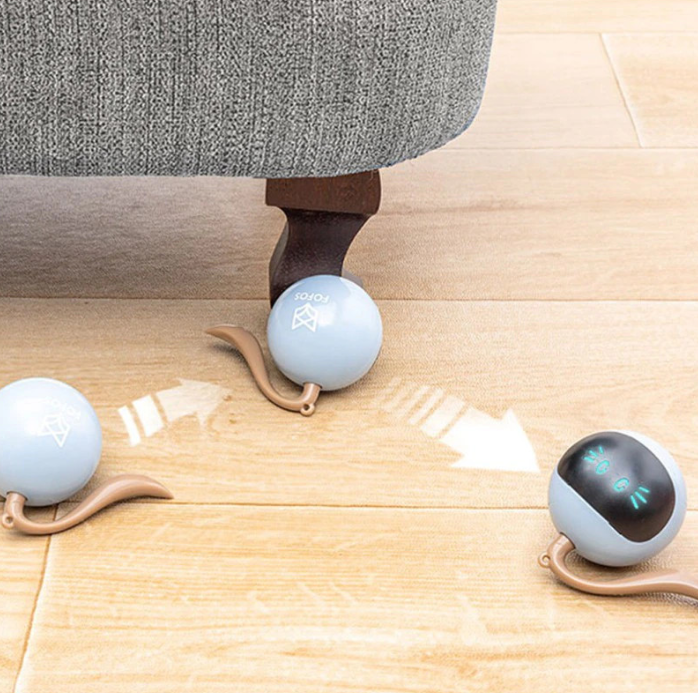 Interactive Cat Toy With Led Lights - Spherical Toy For Cats