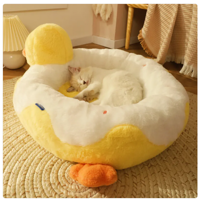 Cozy Duck Bed For Cats - Soft Pet Bed For Relaxation And Comfort
