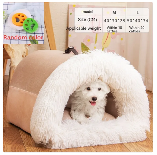 Cozy Pet Cave For Dogs And Cats - Soft And Warm Bed For Relaxation