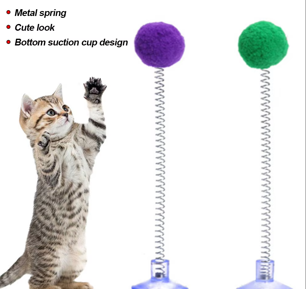 Federball With Suction Cup - Interactive Cat Toy