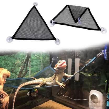 Hammock For Reptiles - Net Hammock With Suction Cups For Terrariums