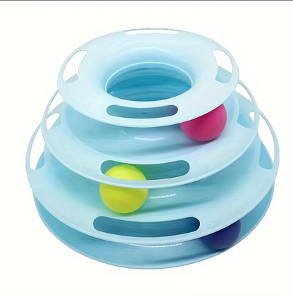 Play Tower With Balls - 3 - Stage Cat Toy