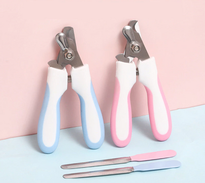 Claw Scissors for Pets with Safety Lock and File