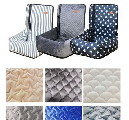 Dog Seat In The Car - Safety Seat For Dogs With Straps And Soft Padding