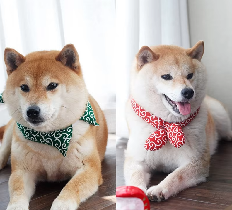 Cooling Dog Bandana With Traditional Pattern For Hot Days