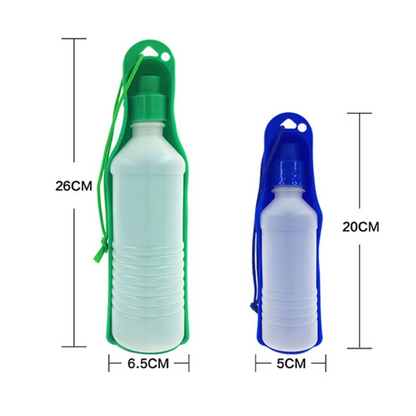 Portable Drinking Bottle For Dogs With Integrated Bowl - Ideal For On The Go