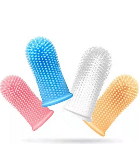 Finger Toothbrush For Pets - Gentle Reusable Dental Care