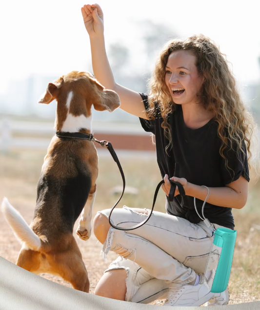Portable Dog Water Bottle - Leak - Proof Travel Dispenser With Integrated Drinking Bowl