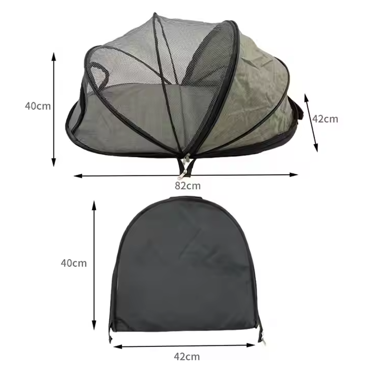 Portable Mesh Dog Tent - Protects Against Insects And Provides Comfort