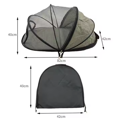 Portable Mesh Dog Tent - Protects Against Insects And Provides Comfort