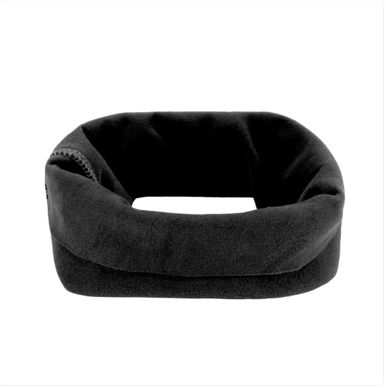 Soft Neck Support Cushion For Relaxation - Comfortable Travel Cushion In Black And Purple