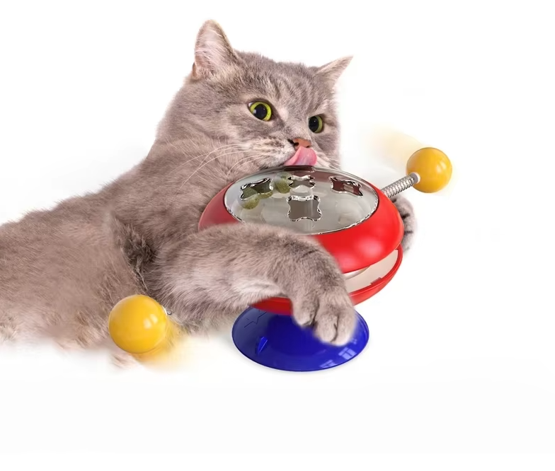 Interactive Cat Toy With Rotating Balls - Toys For Active Cats