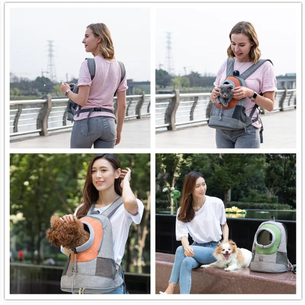 Dog Carrier Backpack With Viewing Window - Comfortable Carrying Aid For Small Pets