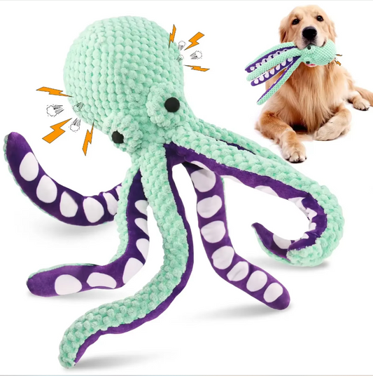 Squeaker Octopus - Robust Chew Toy for Dogs