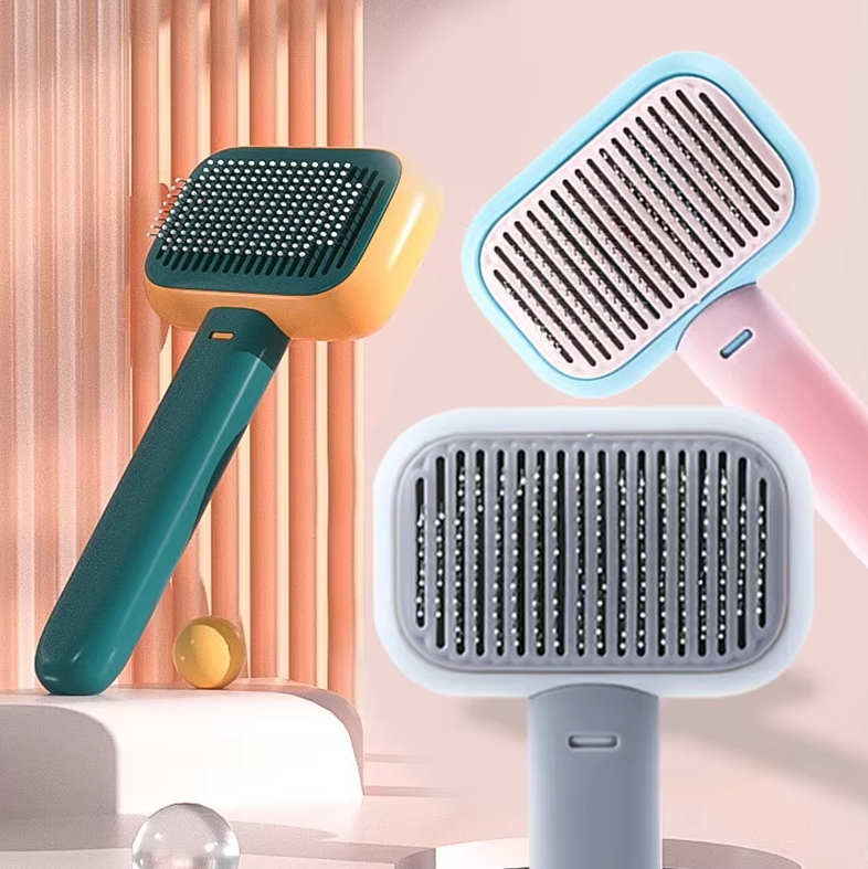 Hairbrush With Detangling Function - Innovative Design For Pain Relief And Quick Detangling