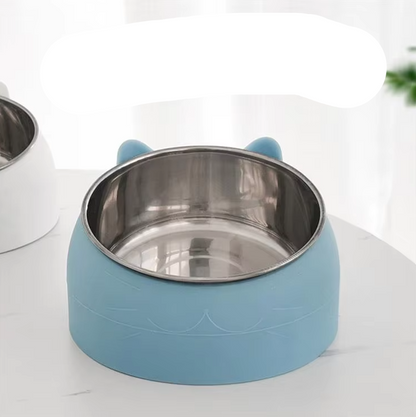 Cat Bowl With 15 - Degree Incline For Comfortable Eating