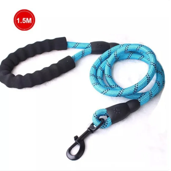 Adjustable Nylon Dog Lead With Padded Handle - Robust And Non - Slip Design