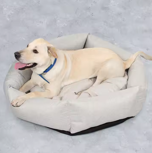 Comfortable Dog Bed - Soft Pet Bed With High Edge For More Comfort
