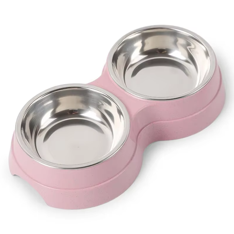 Double Plate Set For Dogs With Non - Slip Base