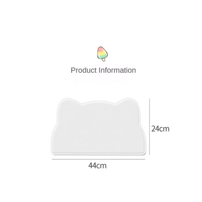 Cat Plate Mat With Non - Slip Underside