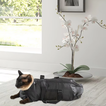 Cat Grooming Bag For Claw Trimming And Grooming - Comfortable And Safe