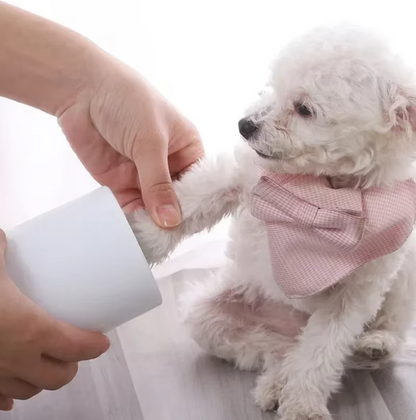 Paw Cleaner With Silicone Brushes For Dogs And Cats - Gentle Cleaning And Care