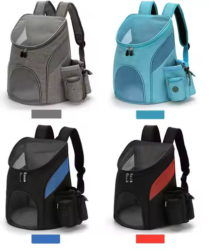 Pet Carrier Backpack With Mesh Design - Comfortable Transport Bag For Cats And Small Dogs