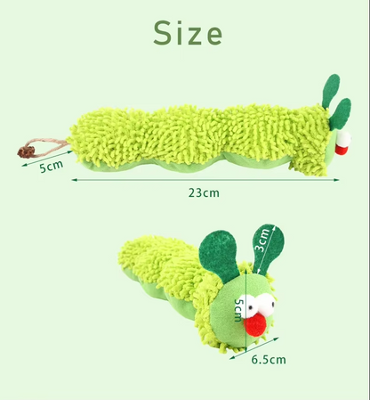 Cat Toy Caterpillar - Soft Cuddly Toy With Catnip