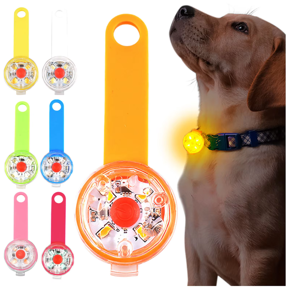 Led Dog Tag Light - Rechargeable Waterproof Safety Light For Dogs Cats