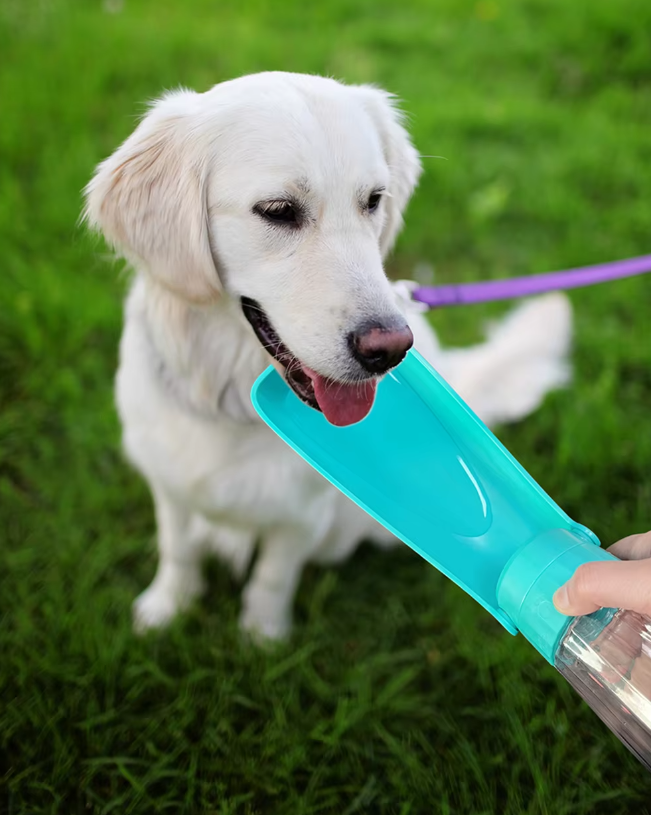 Portable Dog Water Bottle - Leak - Proof Travel Dispenser With Integrated Drinking Bowl