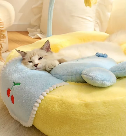 Cozy Duck Bed For Cats - Soft Pet Bed For Relaxation And Comfort
