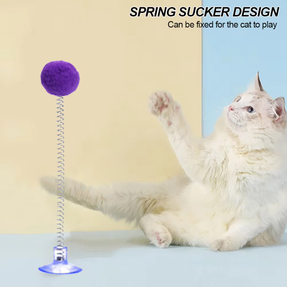 Federball With Suction Cup - Interactive Cat Toy