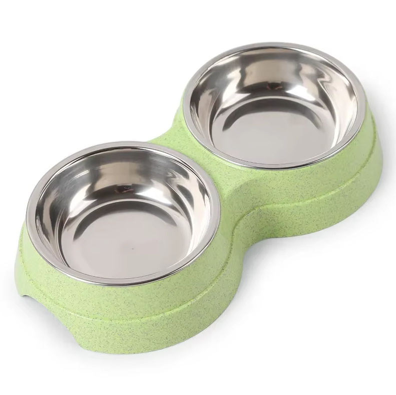 Double Plate Set For Dogs With Non - Slip Base