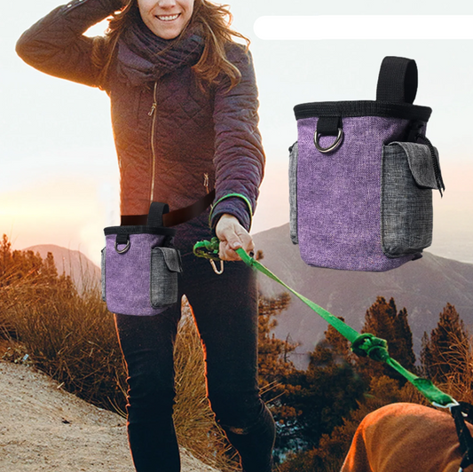 Dog Bag With Foldable Bowl - Portable Bag For Snacks And Accessories