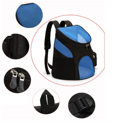 Pet Carrier Backpack With Mesh Design - Comfortable Transport Bag For Cats And Small Dogs