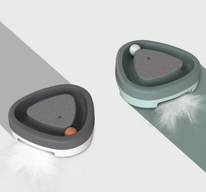 Interactive Cat Toy With Ball - Scratching Board And Play Track For Active Cats