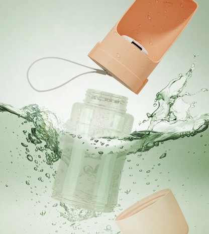 Foldable Water Bottle For Pets With Food Container