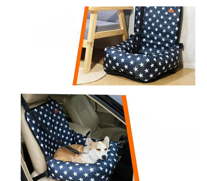 Dog Seat In The Car - Safety Seat For Dogs With Straps And Soft Padding