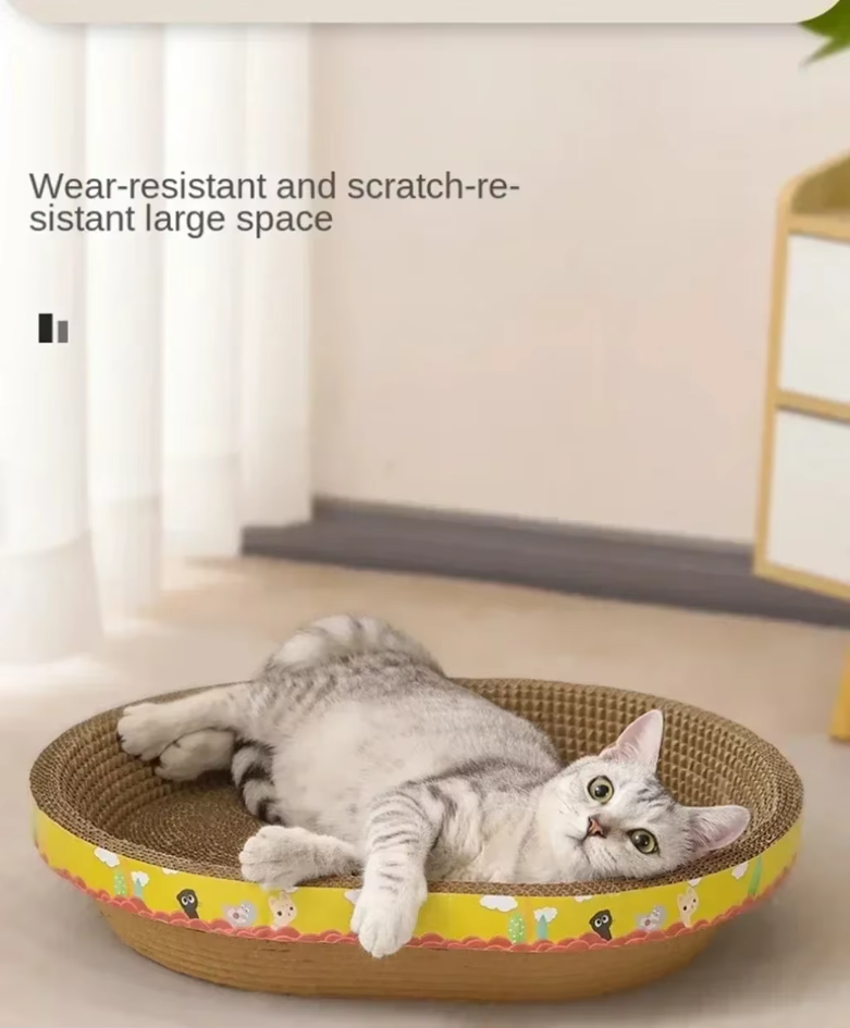 Scratch - Resistant Cat Lying Tray - Robust Scratching Mat With Large Comfort Area